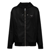 Prada Lightweight Hooded Bomber Jacket